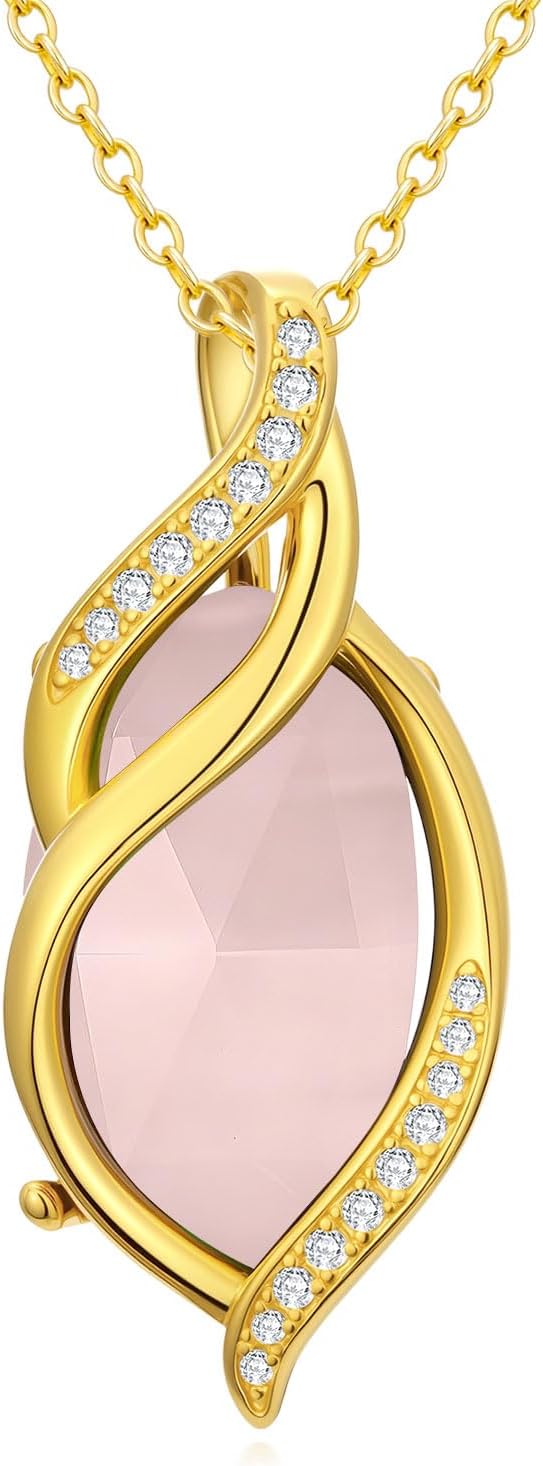 Infinity Gemstone Pendant Necklace, Gold Tone, view 4 of 9