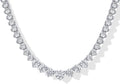 Graduated Cubic Zirconia Tennis Necklace, view 2 of 2