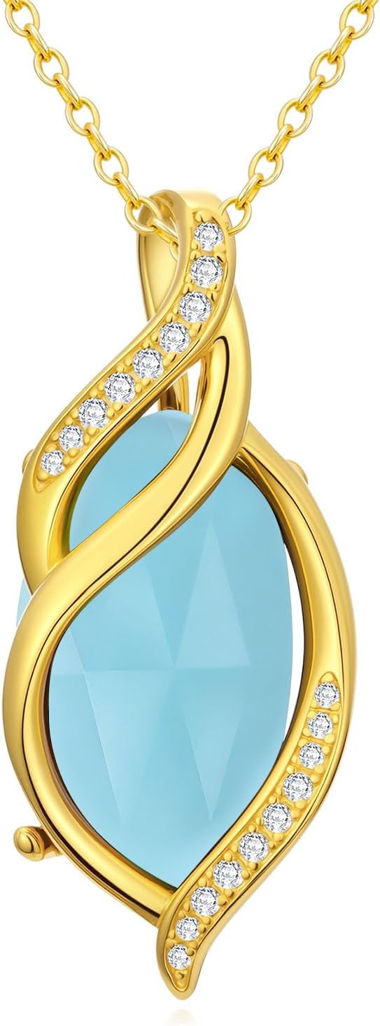 Infinity Gemstone Pendant Necklace, Gold Tone, view 8 of 9