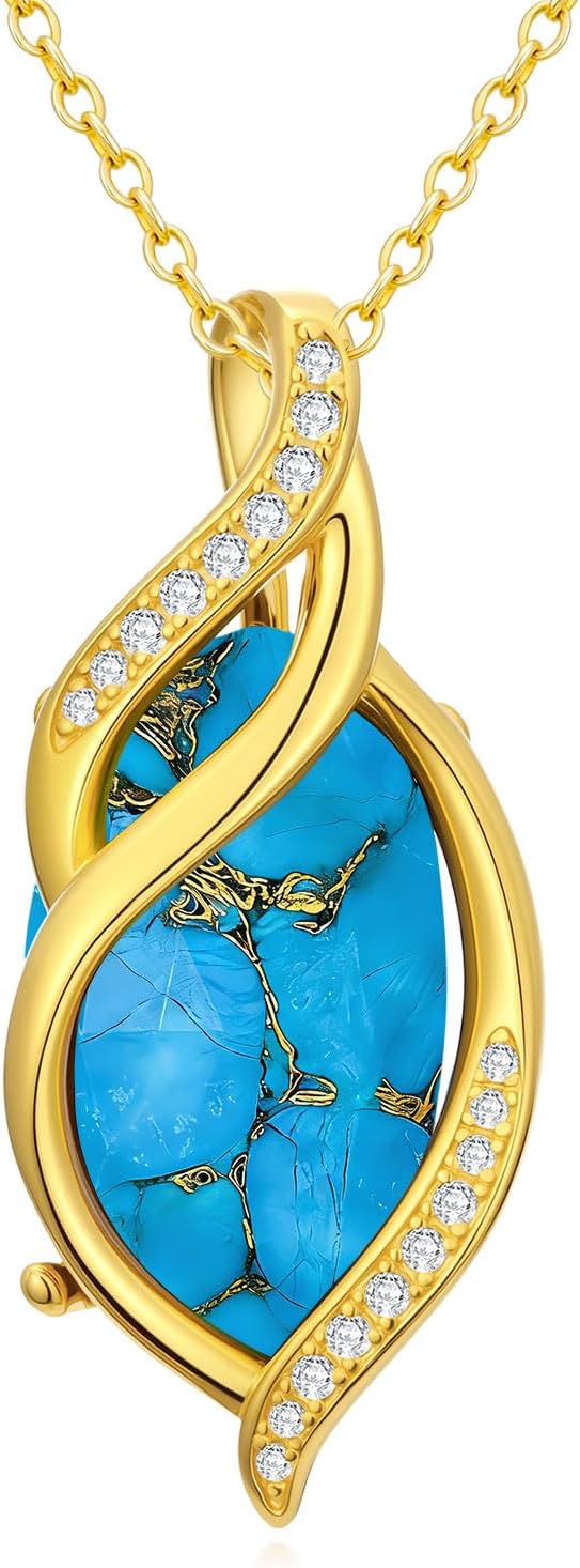 Infinity Gemstone Pendant Necklace, Gold Tone, view 7 of 9