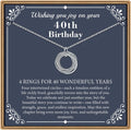 Milestone Birthday Ring Necklace with Message Card, view 2 of 11