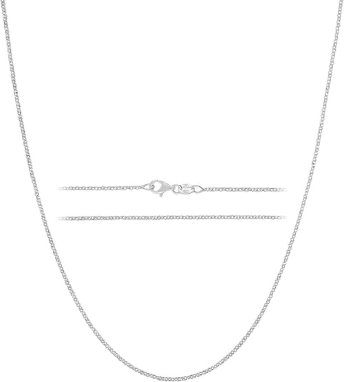 Cable Chain Necklace in sterling silver, 1.6 mm