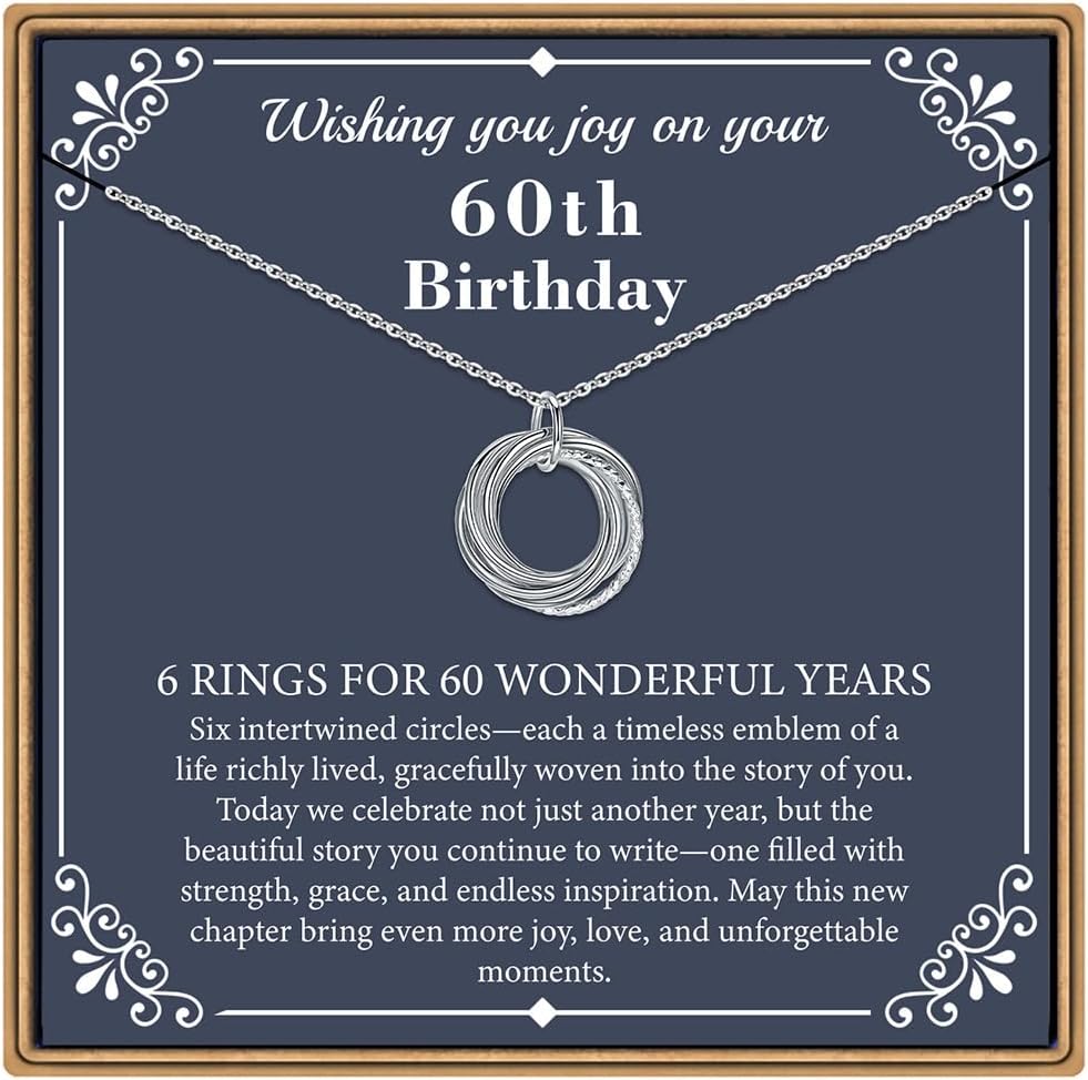 Milestone Birthday Ring Necklace with Message Card, view 11 of 11