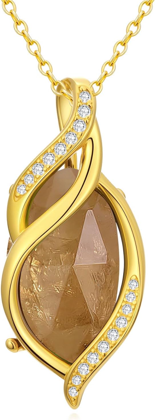 Infinity Gemstone Pendant Necklace, Gold Tone, view 3 of 9