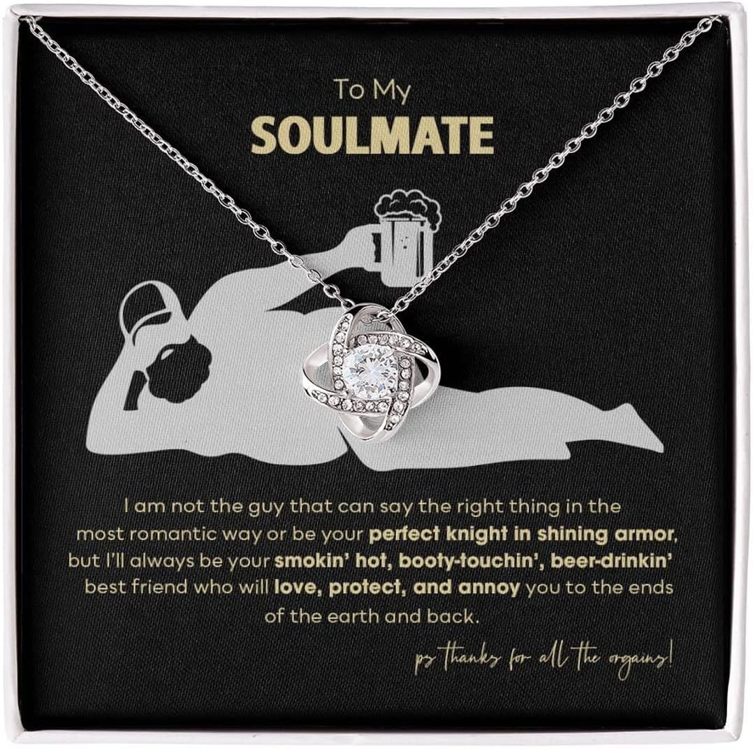 Soulmate Pendant Necklace with Message Card, view 2 of 11