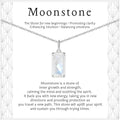 Rainbow Moonstone Pendant Necklace in Sterling Silver