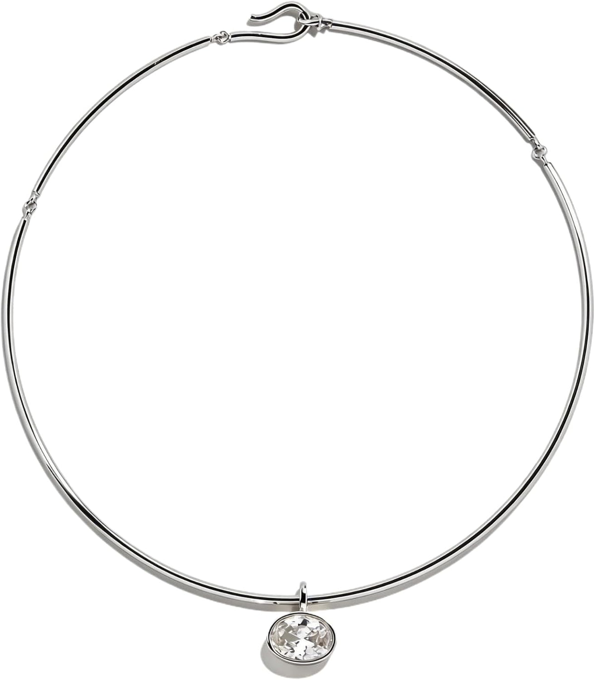 Birthstone Pendant Collar Choker, Gold PVD, view 5 of 11