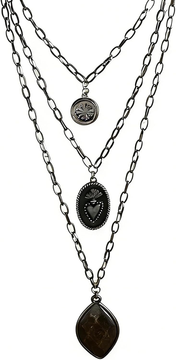 Boho Multi-Layer Beaded Necklace, view 5 of 9