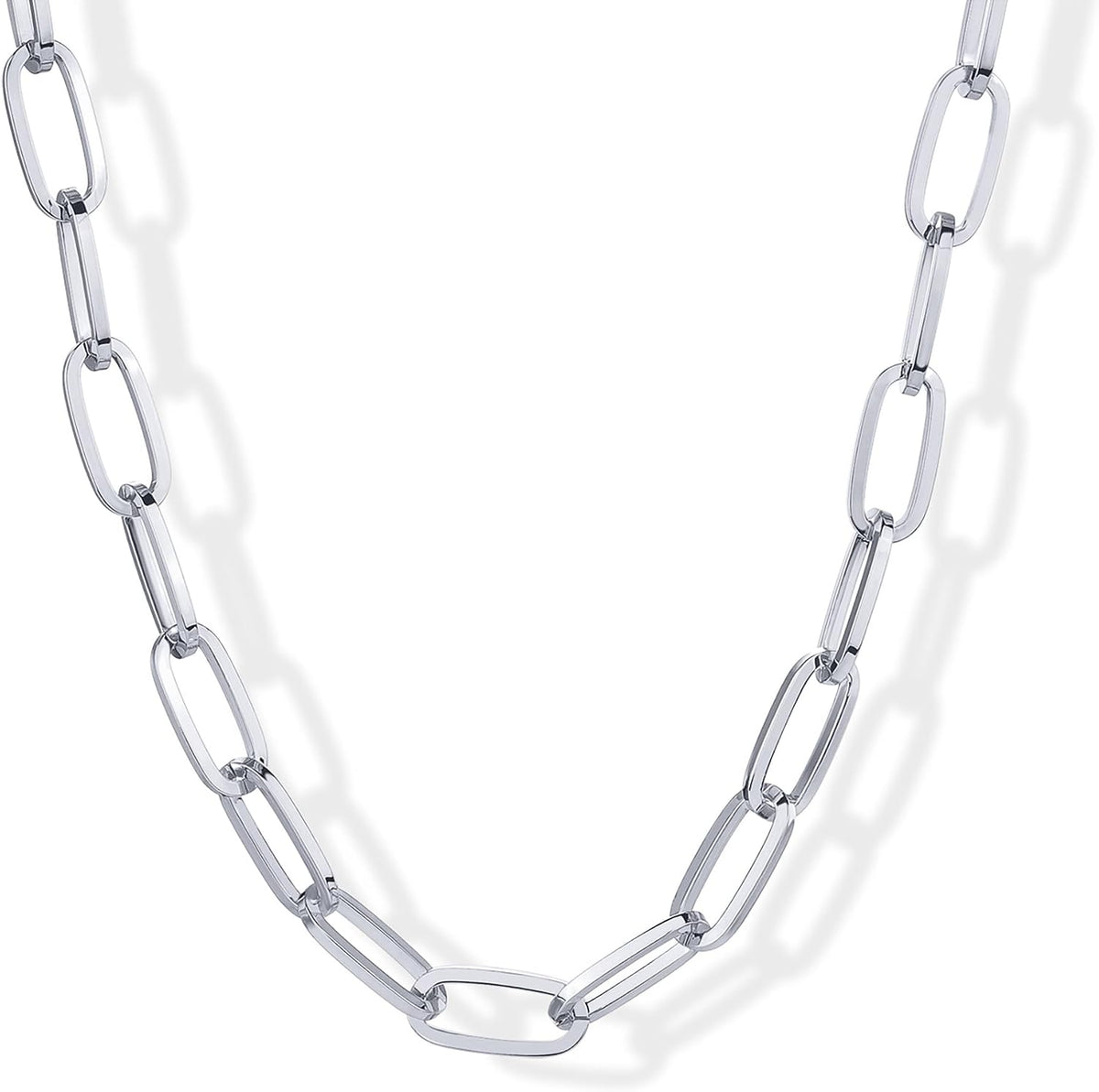 Chunky Link Chain Choker Necklace, Gold Tone, view 2 of 10