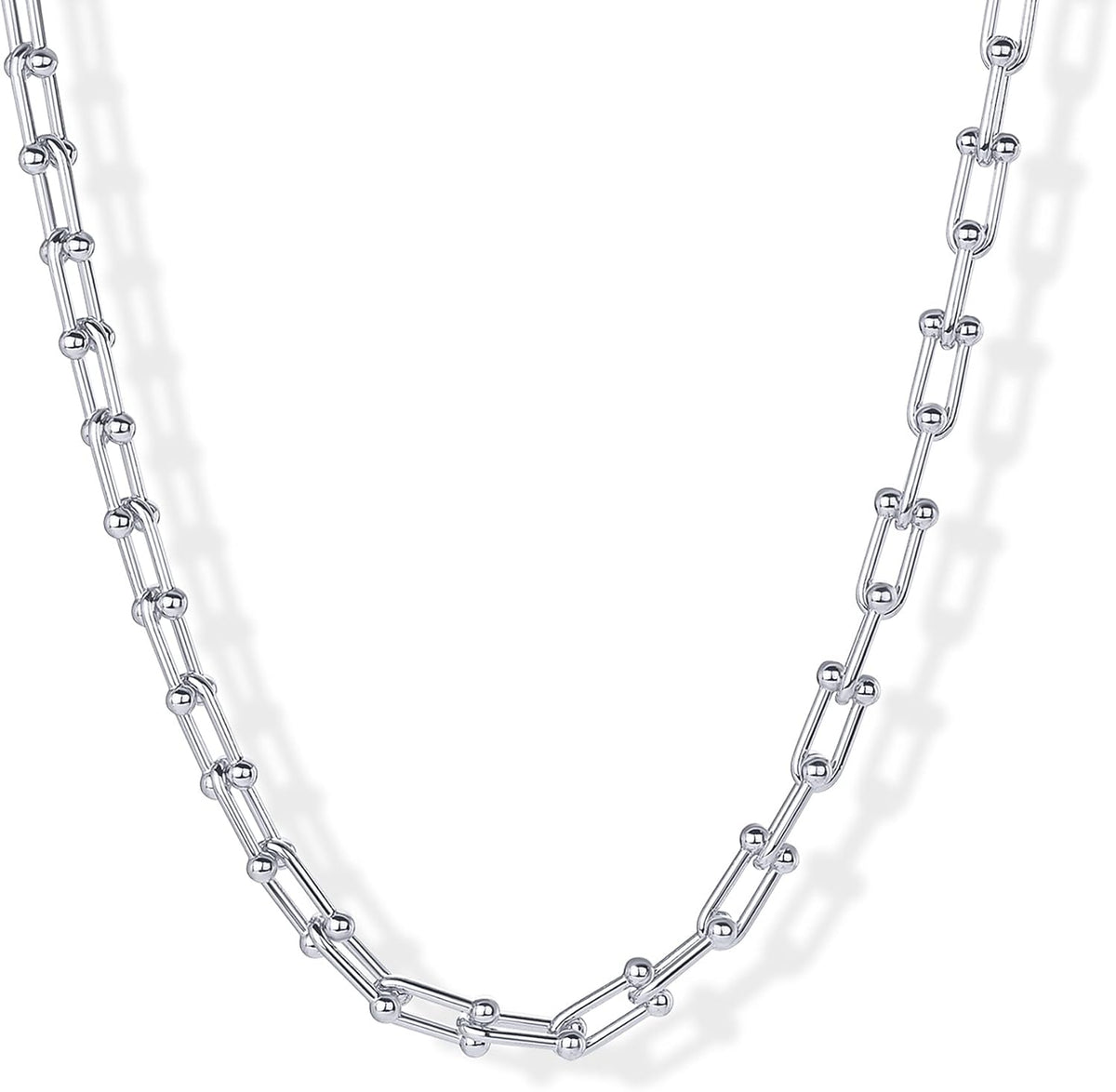 Chunky Link Chain Choker Necklace, Gold Tone, view 6 of 10