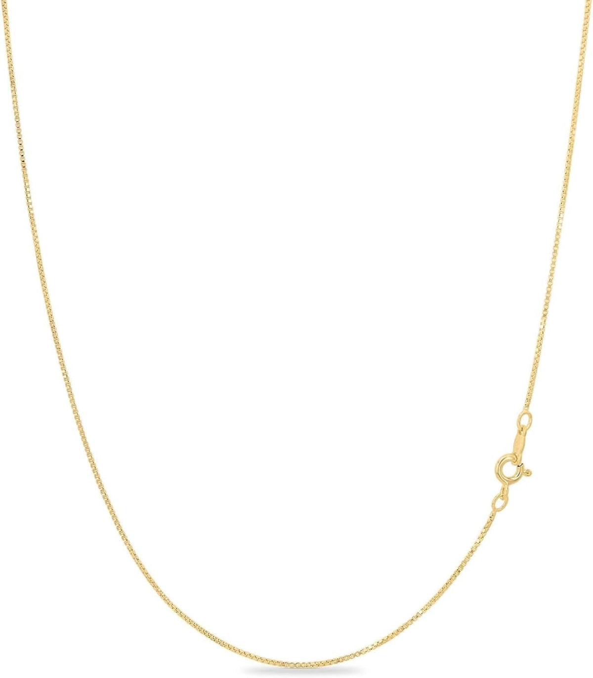 Dainty Box Chain Necklace, 1 mm, view 6 of 9