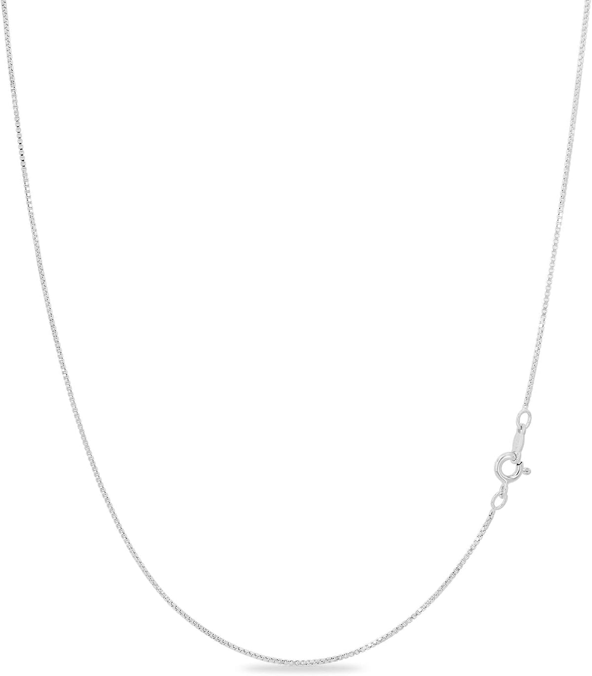 Dainty Box Chain Necklace, 1 mm, view 7 of 9