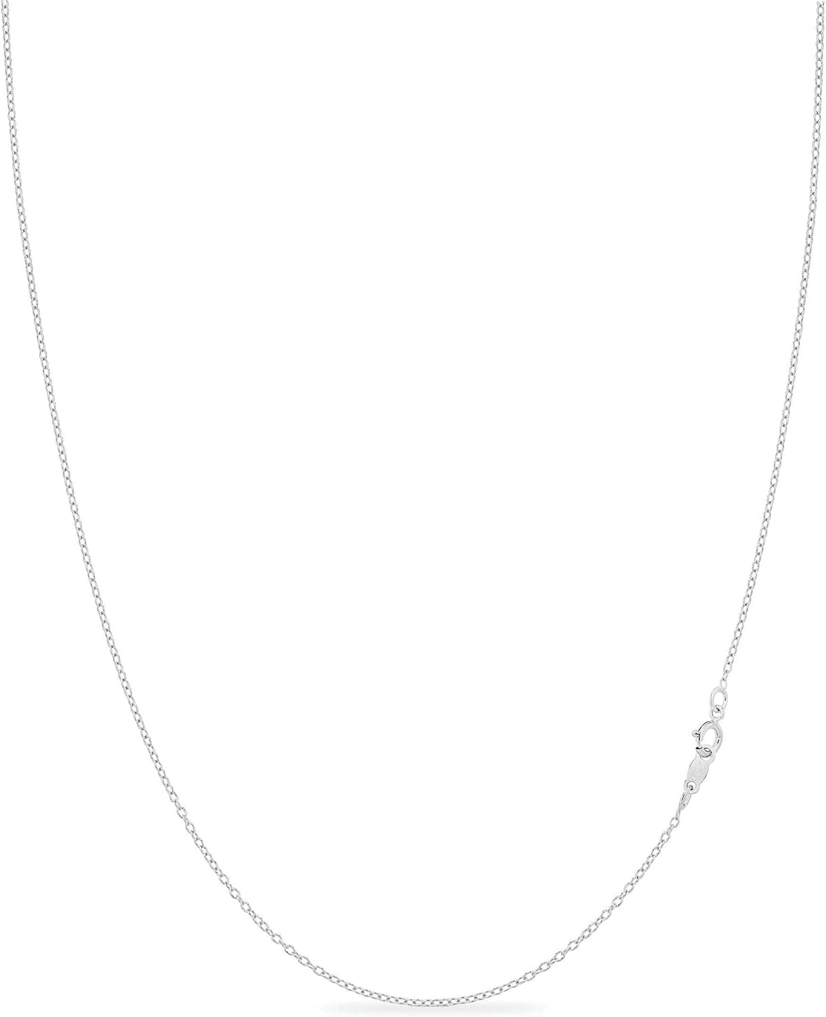 Dainty Box Chain Necklace, 1 mm, view 8 of 9