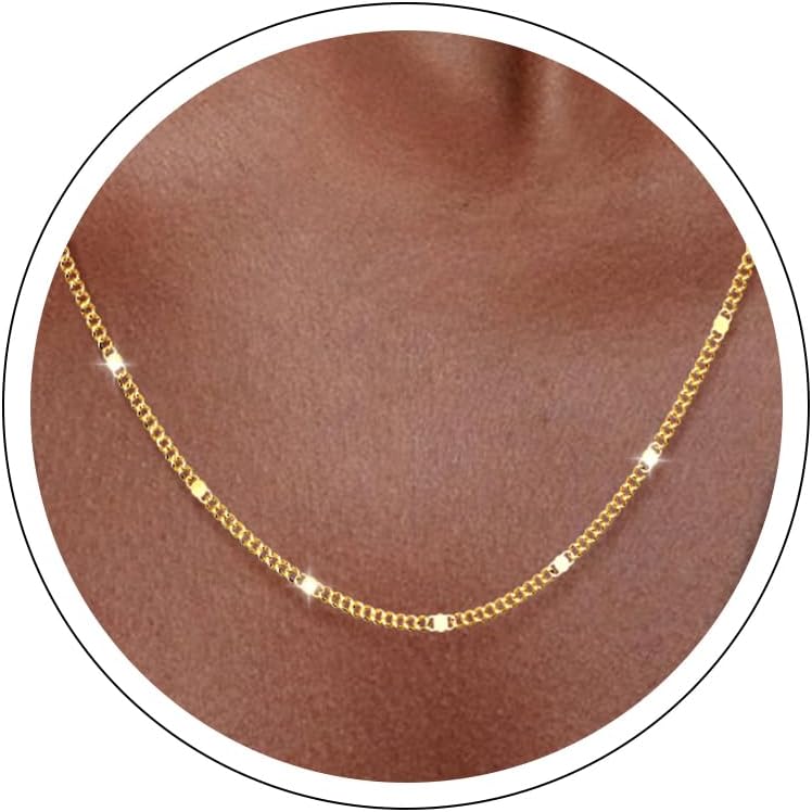 Dainty Cuban Curb Chain Necklace in Sterling Silver, view 13 of 13