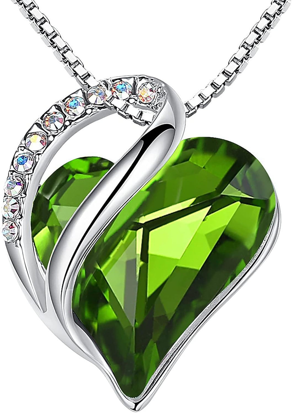 Infinity Love Crystal Heart Pendant Necklace, view 7 of 14