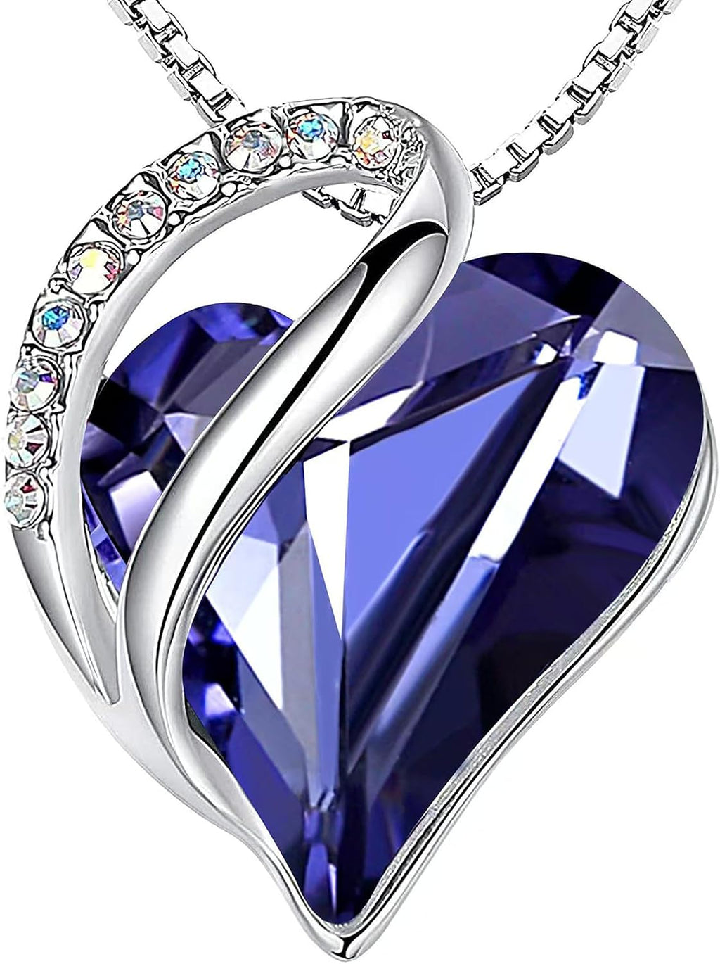 Infinity Love Crystal Heart Pendant Necklace, view 8 of 14