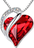 Infinity Love Crystal Heart Pendant Necklace, view 9 of 14