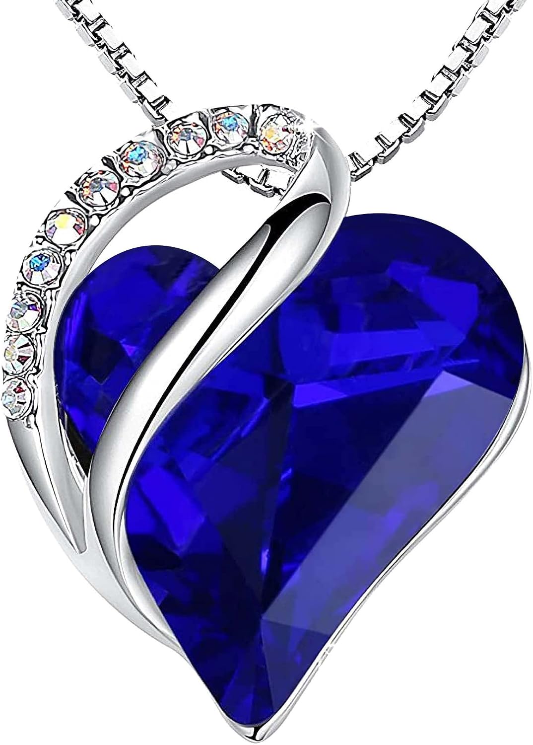 Infinity Love Crystal Heart Pendant Necklace, view 11 of 14