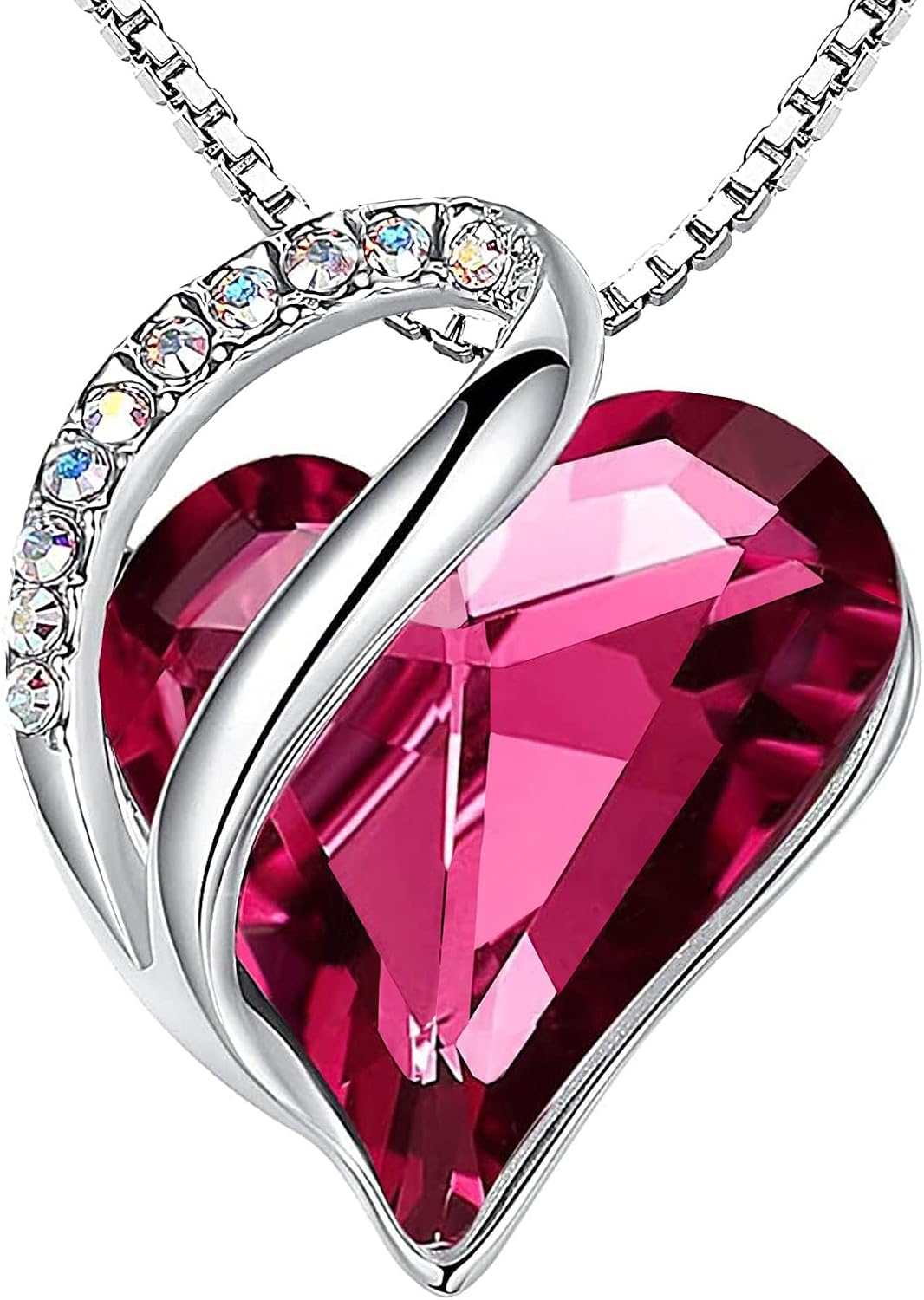 Infinity Love Crystal Heart Pendant Necklace, view 14 of 14