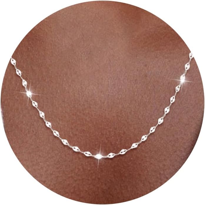 Lip Link Chain Necklace in Sterling Silver, view 11 of 18