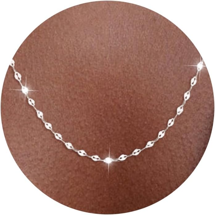 Lip Link Chain Necklace in Sterling Silver, view 14 of 18