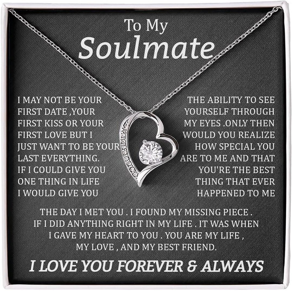 Soulmate Pendant Necklace with Message Card, view 3 of 11