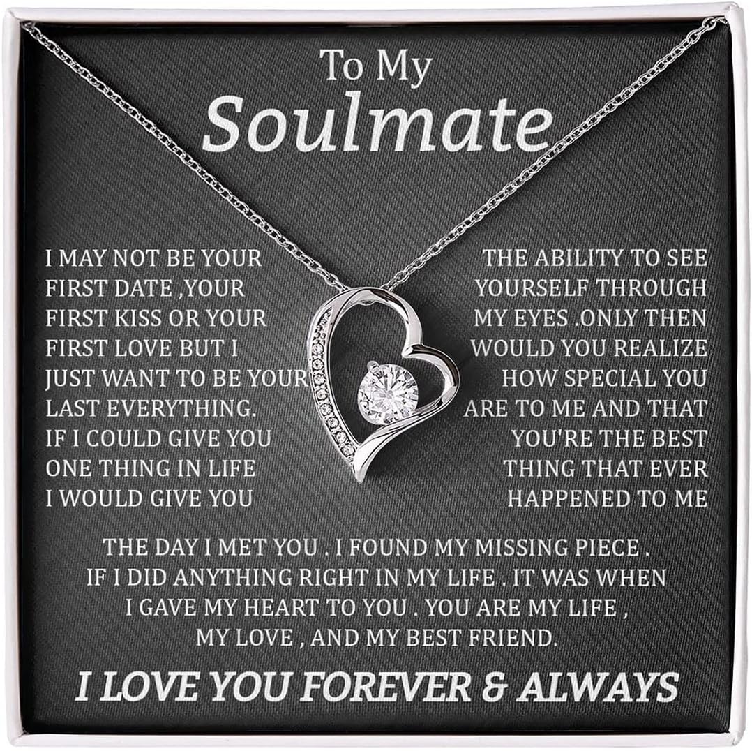 Soulmate Pendant Necklace with Message Card, view 3 of 11