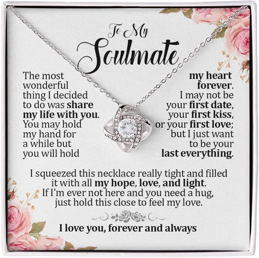 Soulmate Pendant Necklace with Message Card, view 5 of 11