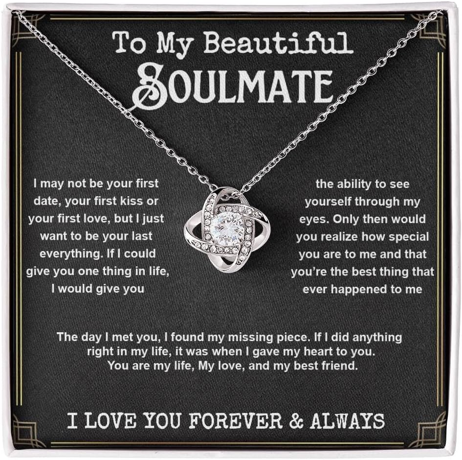 Soulmate Pendant Necklace with Message Card, view 6 of 11