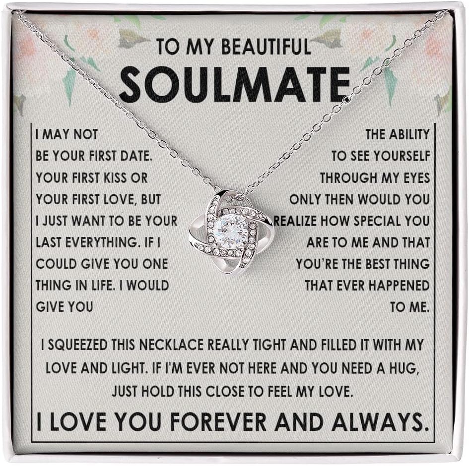 Soulmate Pendant Necklace with Message Card, view 8 of 11