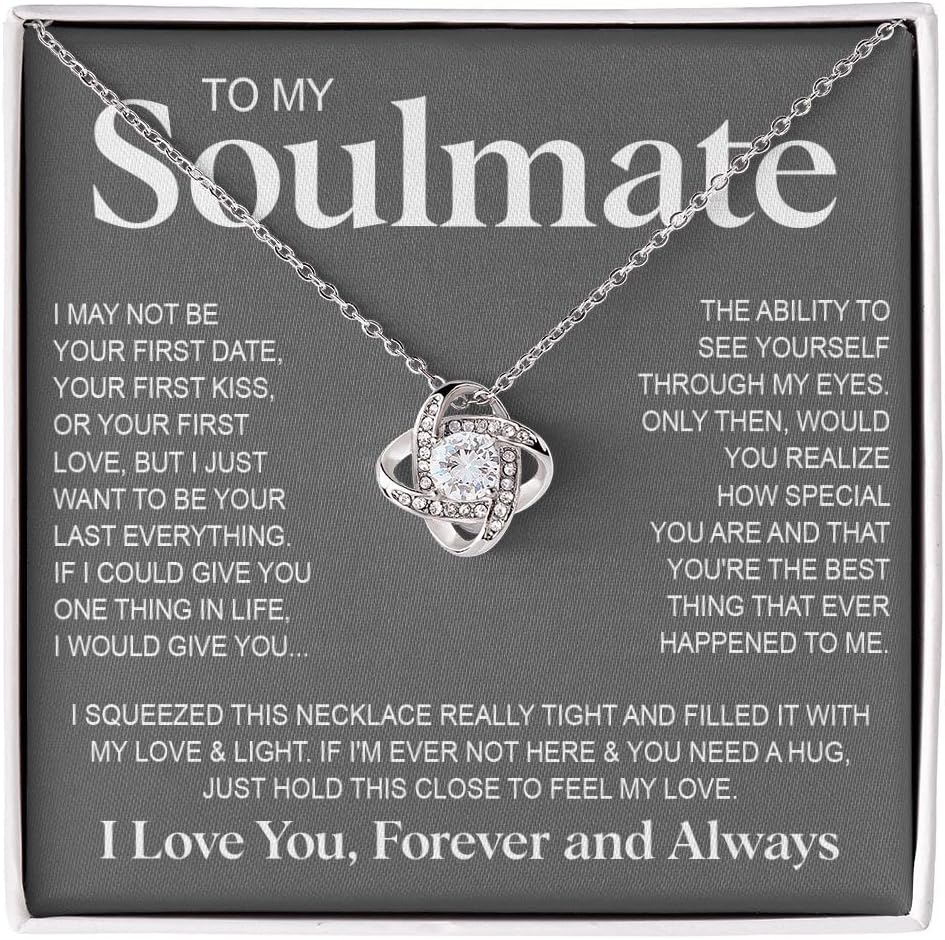 Soulmate Pendant Necklace with Message Card, view 11 of 11