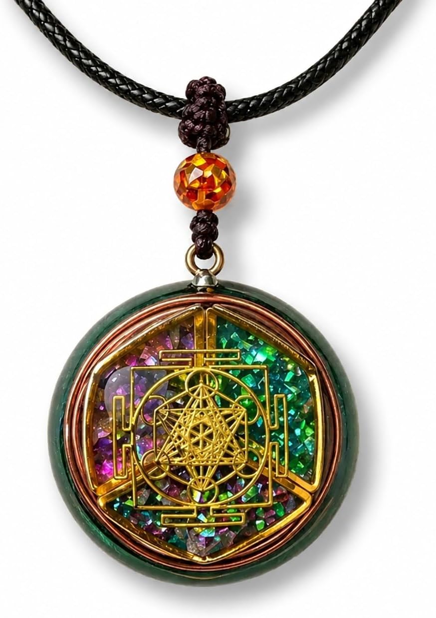 Talisman Pendant Necklace in the Eye of Horus design, shown on a plain white background
