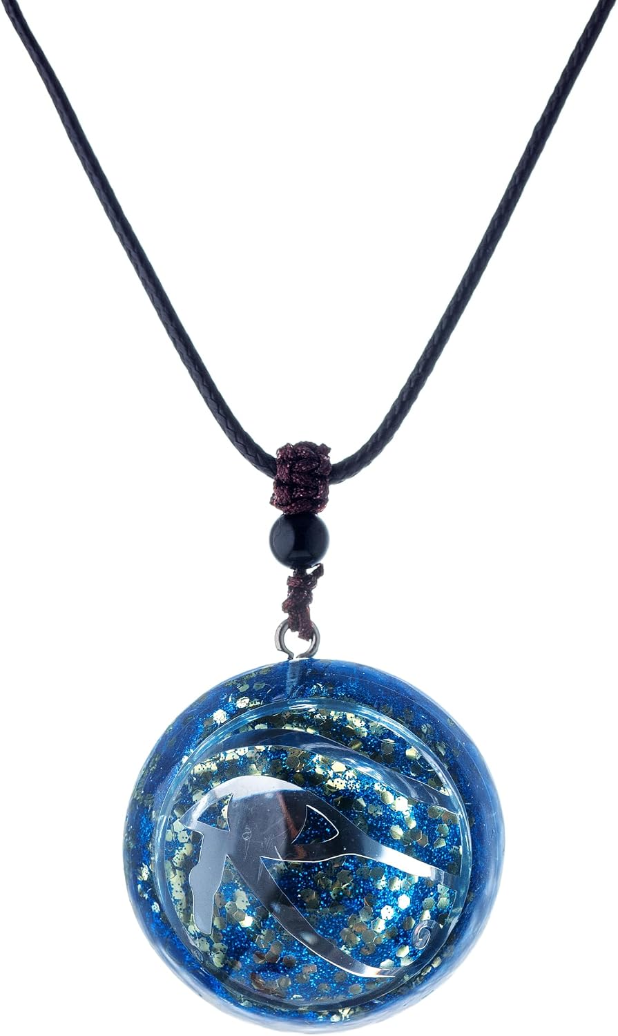 Talisman Pendant Necklace in the energy symbol design, shown on a plain white background